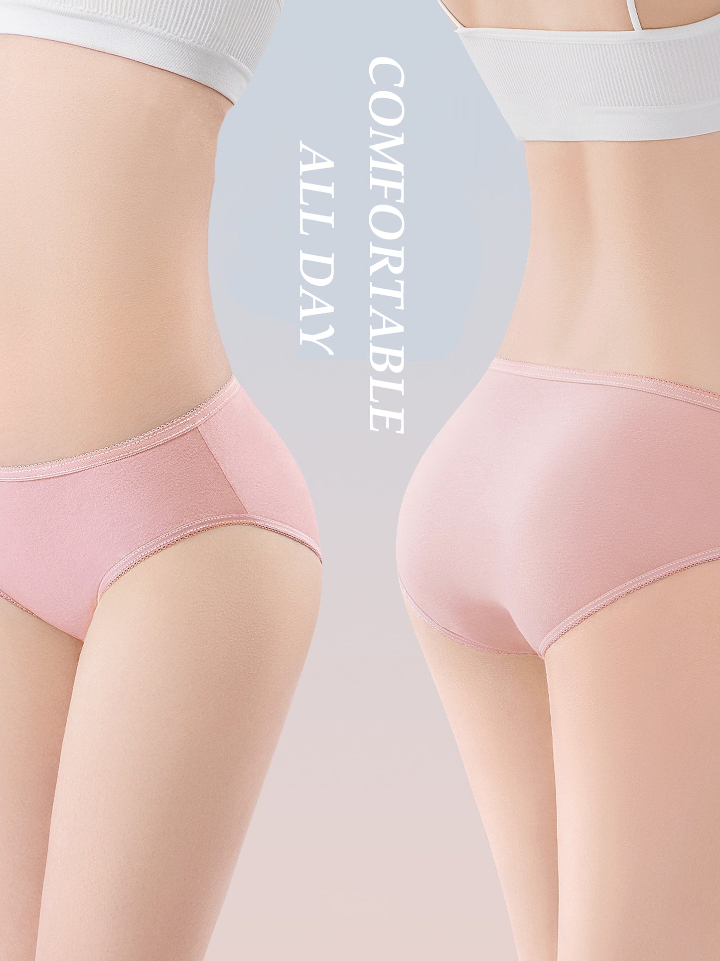 GaaiKei Disposable Underwear for Women 14 Pack Cotton Panties High Cut Briefs Travel Business Spa