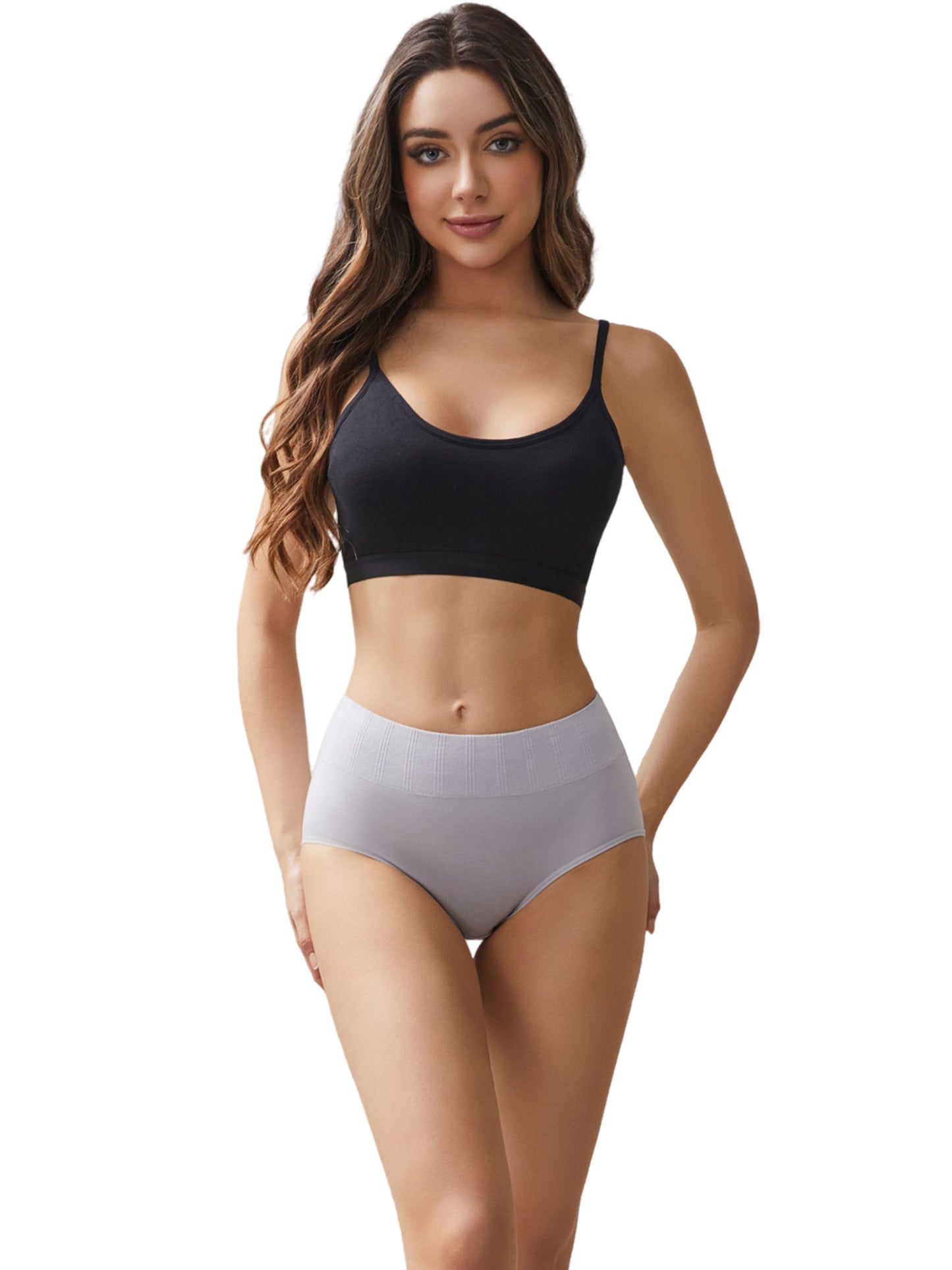 GaaiKei 5 Pack Breathable Cotton High Waisted Underwear Women Pack Comfortable Underwear for Women