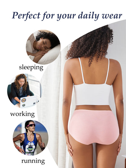 GaaiKei 5 Pack Womens High Waist Cotton Panties C Section Recovery Postpartum Soft Stretchy Full Coverage Underwear