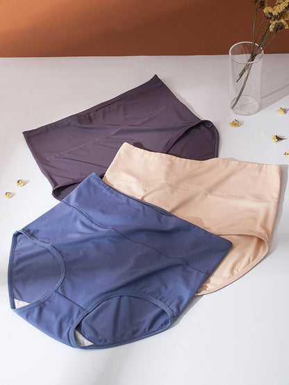 GaaiKei Women's High Waisted Underwear Breathable Mesh Briefs Panties Pack of 6