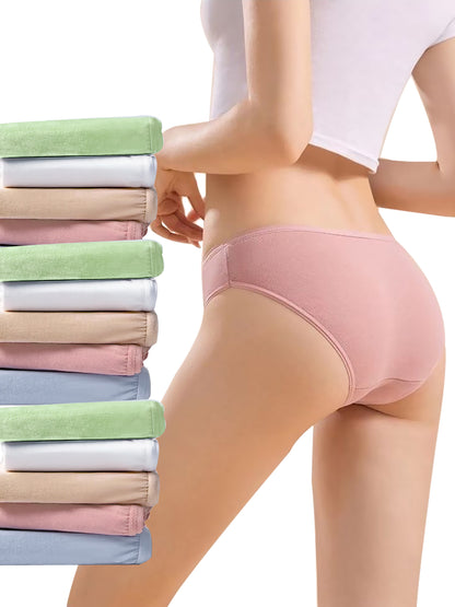 GaaiKei Disposable Underwear for Women 14 Pack Cotton Panties High Cut Briefs Travel Business Spa
