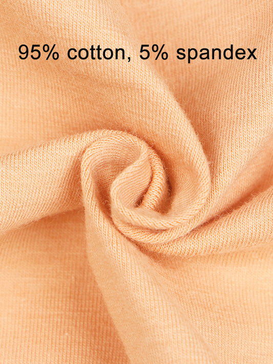 Buankoxy Womens Cotton Underwear High Waist Full Coverage Briefs Soft Breathable Postpartum Panties Stretch Underpants 6 Pack