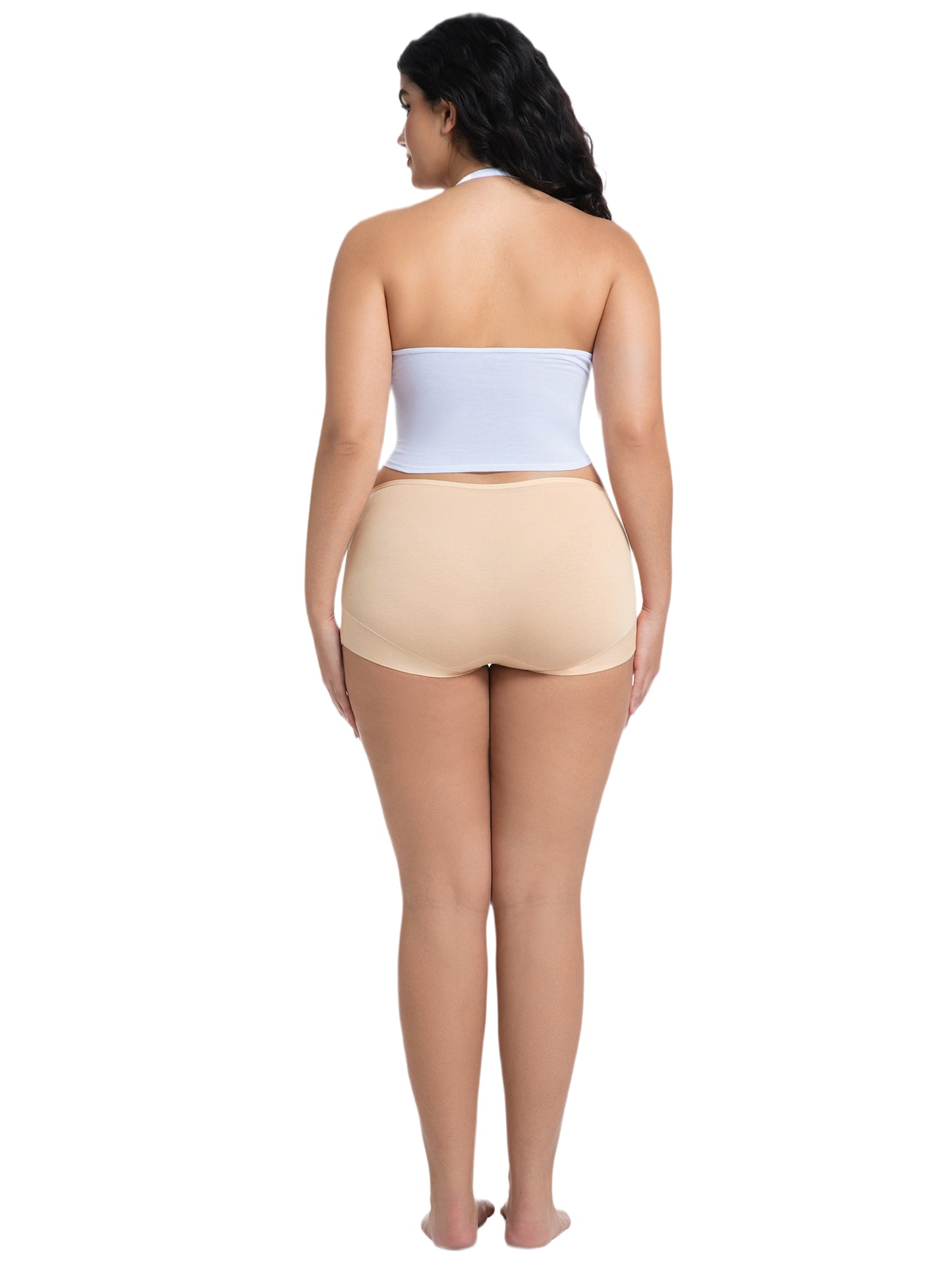 GaaiKei Women's High Waist Cotton Underwear Soft Stretch Full Coverage Briefs Panties 5 Pack